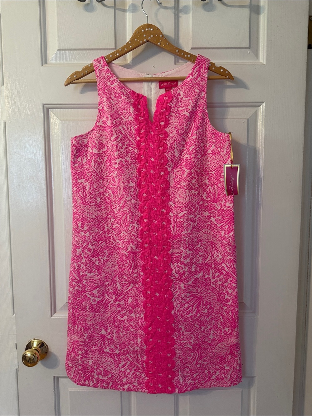 Lilly Pulitzer Hot Pink Printed Sleeveless Shift Dress